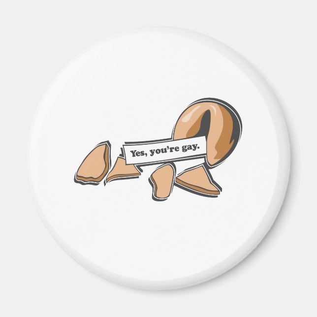 ÍMAN SIM, VOCÊ É GAY FORTUNE COOKIE (Frente)