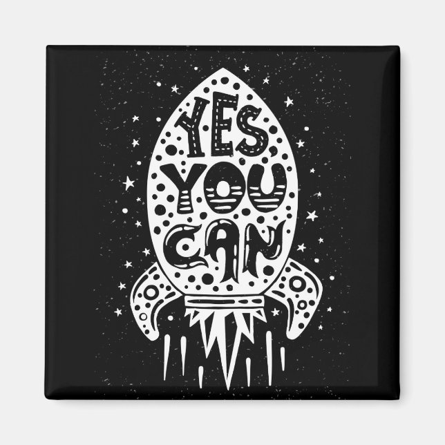 Íman Sim, você pode Rocketship (Frente)