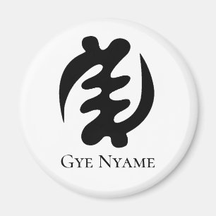 Íman Símbolo Adinkra GYE NYAME A Supremacia de Deus