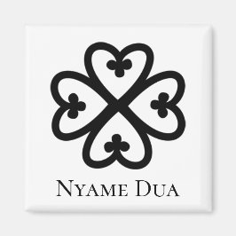 Íman Símbolo Adinkra NYAME DUA Poder e Proteção de Deus