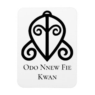 Íman Símbolo Adinkra ODO NNEW FIE KWAN Love..