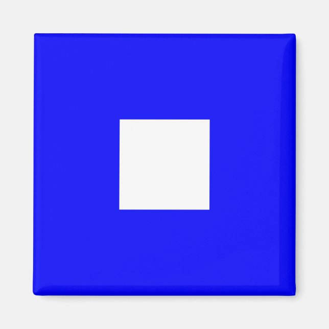 Íman Símbolo alfabético de bandeira náutica - Letra P ( (Frente)