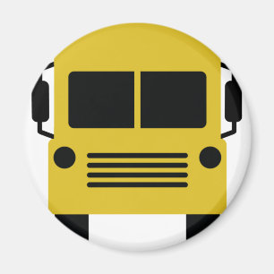 Íman símbolo amarelo do auto escolar