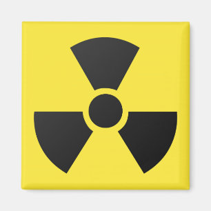 Íman Símbolo atômico nuclear da radiação radioativa