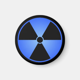 Íman Símbolo azul da radiação