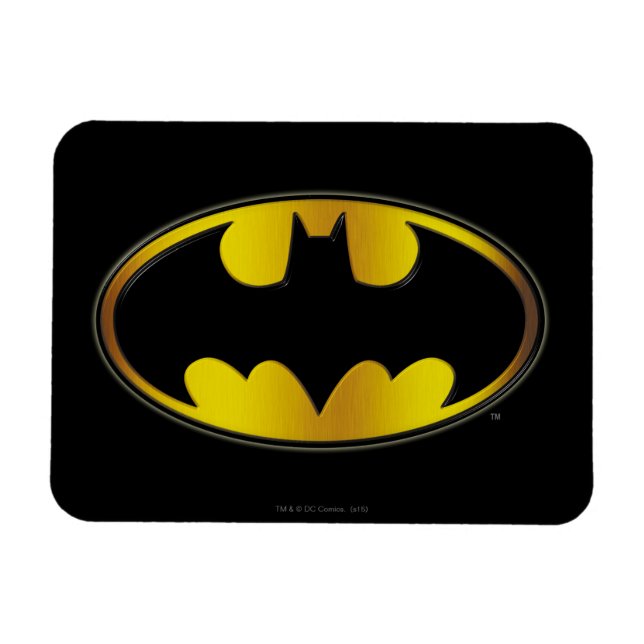 Íman Símbolo Batman | Logotipo de gradiente oval (Horizontal)