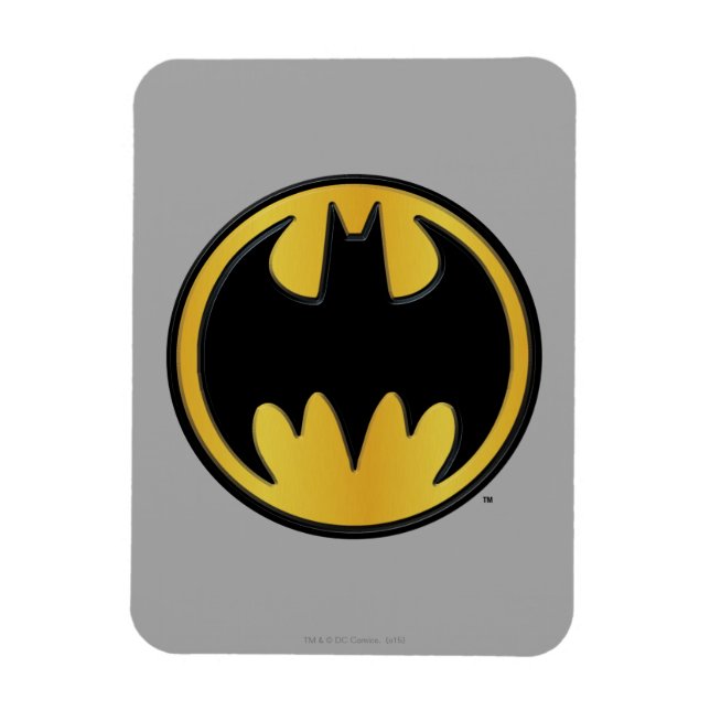 Íman Símbolo Batman | Logotipo redondo clássico (Vertical)