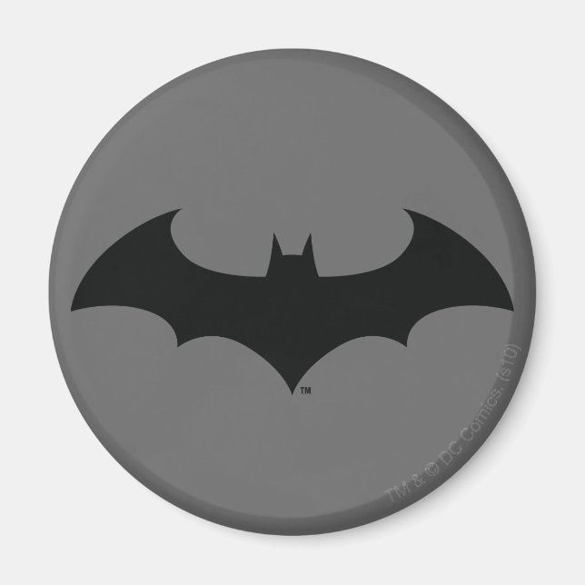 Íman Símbolo Batman | Logotipo Silhuette Bat Simples (Frente)