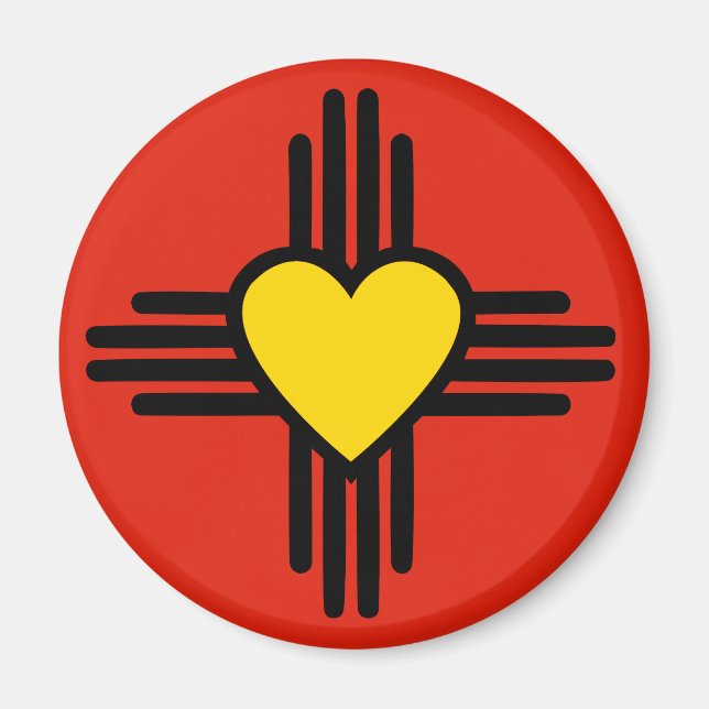 Íman Símbolo cardíaco Zia (Frente)