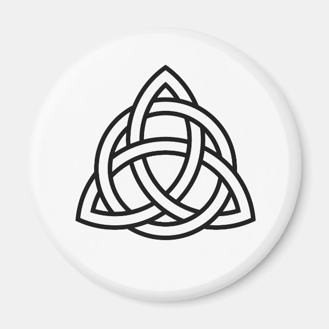 Íman Símbolo Celta do Nó da Trindade Triquetra (Frente)