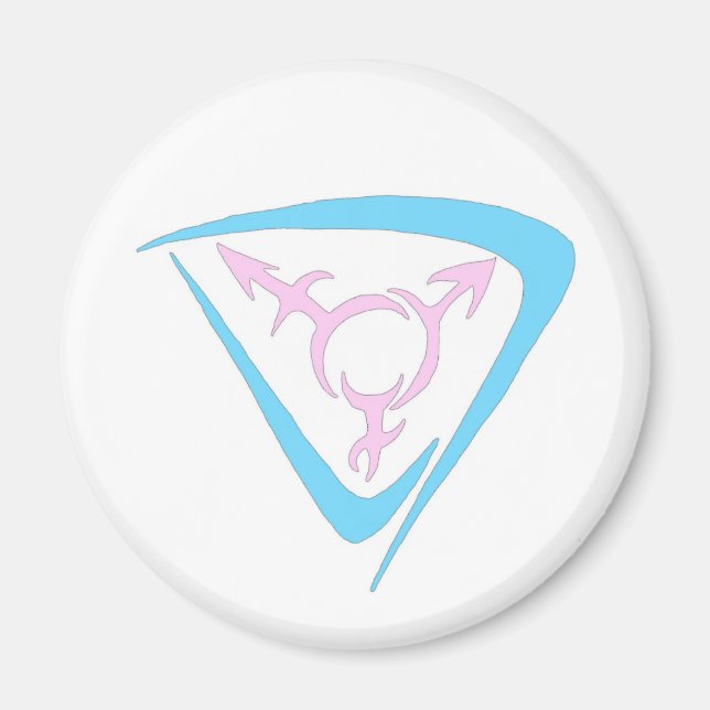 Íman Símbolo Celta Trans Branco (Frente)