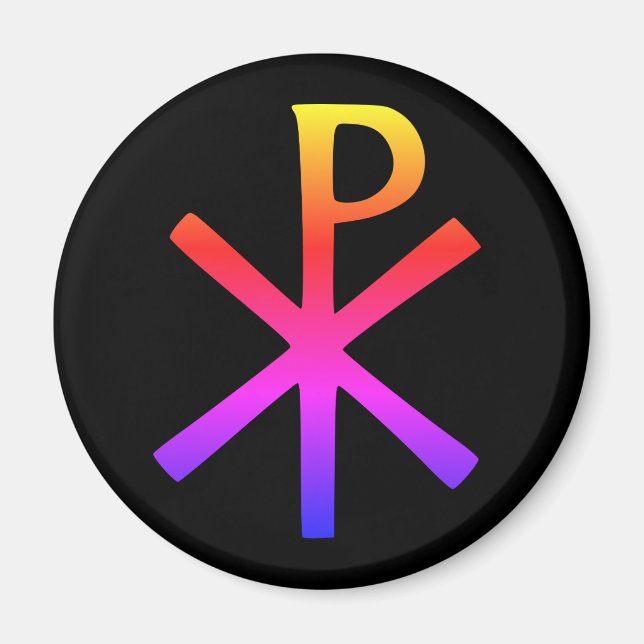Íman Símbolo Chi Rho Magnet (Frente)