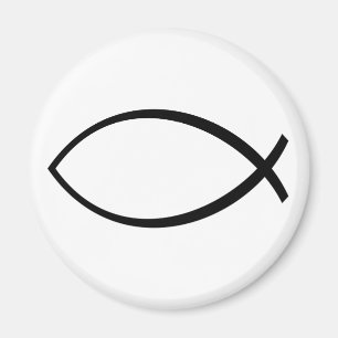 Íman Símbolo Christian Fish (Ichthys)