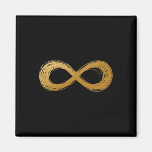 Íman Símbolo da Neurodiversidade do ouro Infinity - Aut