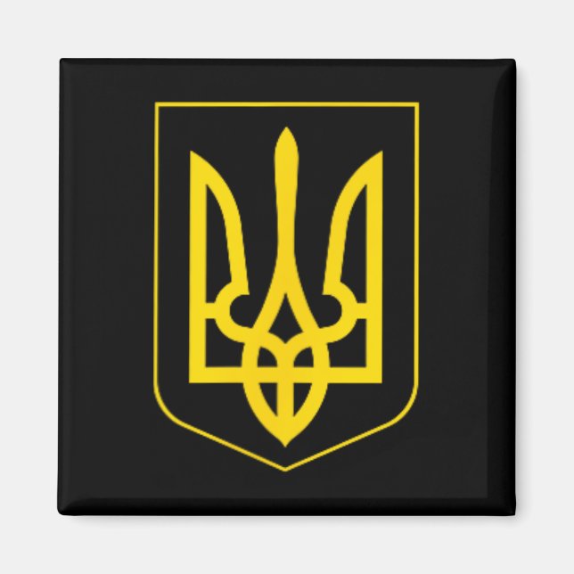 Íman Símbolo da Ucrânia Exército Ucraniano Médio Emblem (Frente)