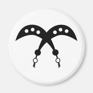 Íman Símbolo de AKOFENA   Adinkra da coragem e da