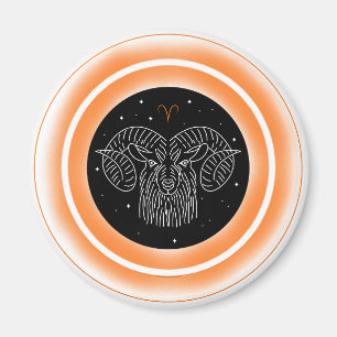 Íman Símbolo de Áries – Emblema de Astrologia Minimalis
