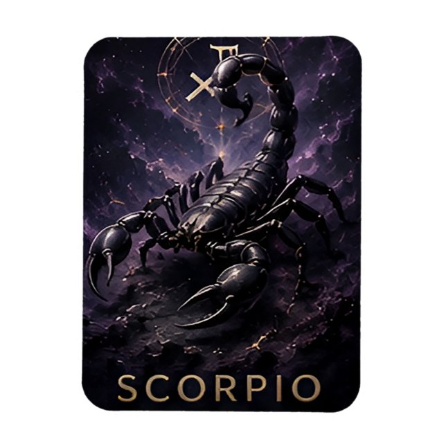 Íman Símbolo de Ástrologia Celestial Escorpião Zodíaco  (Vertical)