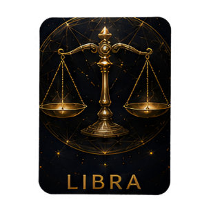 Íman Símbolo de Astrologia Celestial Libra Zodíaco Esca