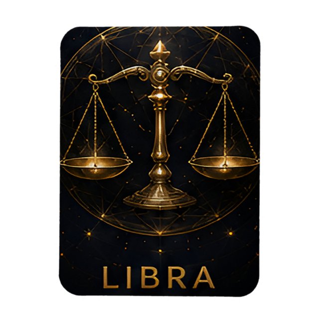 Íman Símbolo de Astrologia Celestial Libra Zodíaco Esca (Vertical)