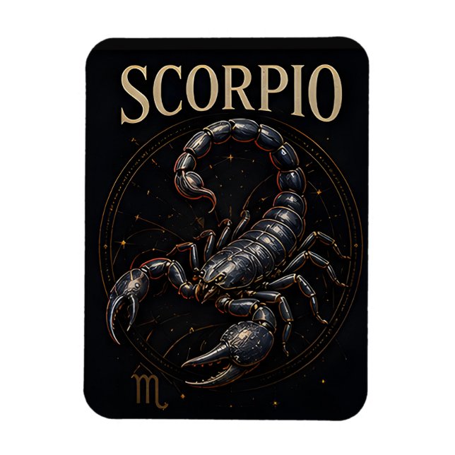 Íman Símbolo de Ástrologia Celestial Zodíaco Escorpião  (Vertical)