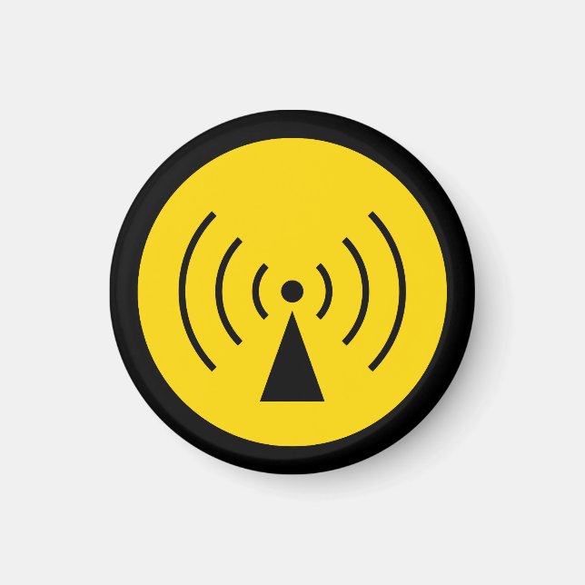 Íman Símbolo de Aviso do rf (Frente)