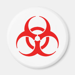 Íman Símbolo de Biohazard Vermelho