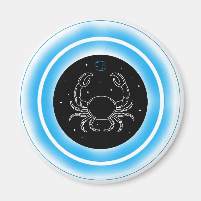 Íman Símbolo de Câncer – Emblema Mínimo de Astronomia (Frente)