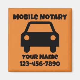 Íman Símbolo de Carro Público Notário Móvel Personaliza