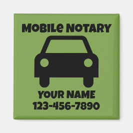 Íman Símbolo de Carro Público Notário Móvel Personaliza