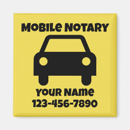 Íman Símbolo de Carro Público Notário Móvel Personaliza