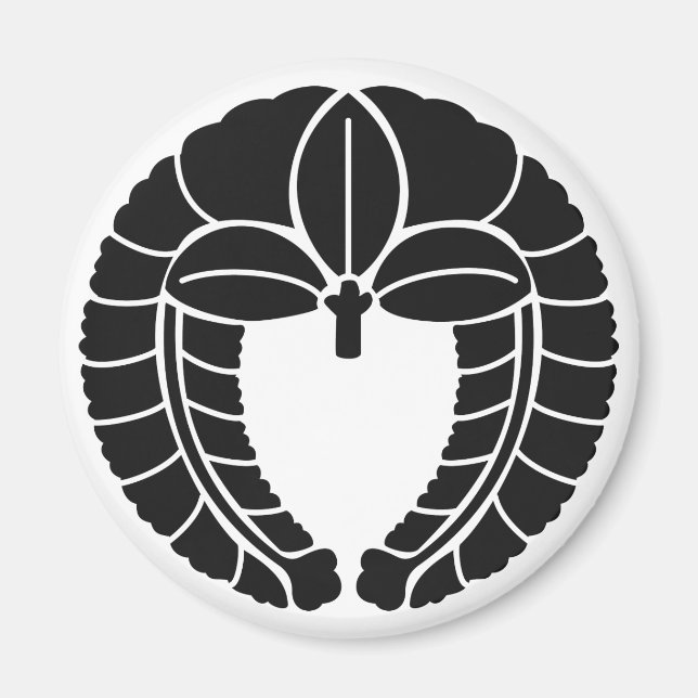 Íman Símbolo de descanso familiar japonês (KAMON) (Frente)