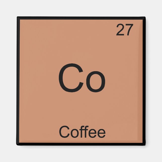 Íman Símbolo de Elemento de Química do Café Engraçado (Frente)