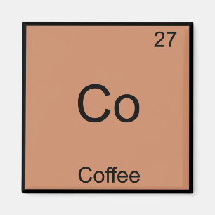 Íman Símbolo de Elemento de Química do Café Funny