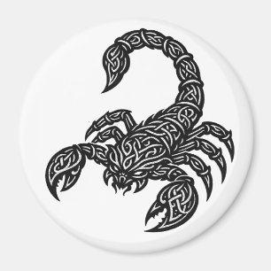 Íman Símbolo de Escorpião — Tatuagem Zodiacal Mítica