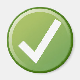 Íman Símbolo de Escrita Marca de Verificação Verde