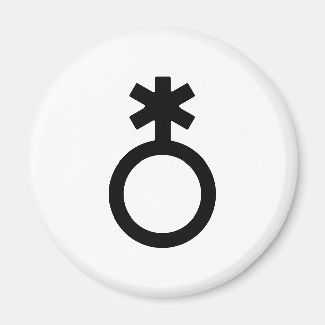 Íman Símbolo de Gênero Não Binário (Frente)