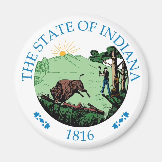 Íman Símbolo de Indiana (Frente)