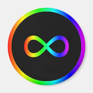 Íman Símbolo de Infinito Arco-íris
