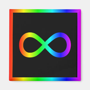 Íman Símbolo de Infinito Arco-íris