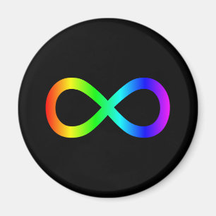 Íman Símbolo de Infinito Arco-íris