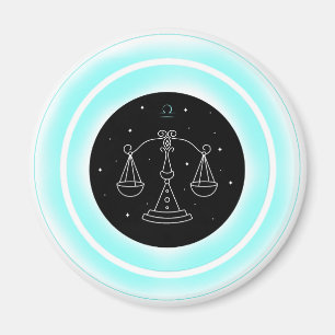 Íman Símbolo de Libra – Emblema Mínimo de Astrologia