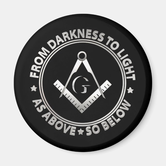 Íman Símbolo de maçonaria (Frente)