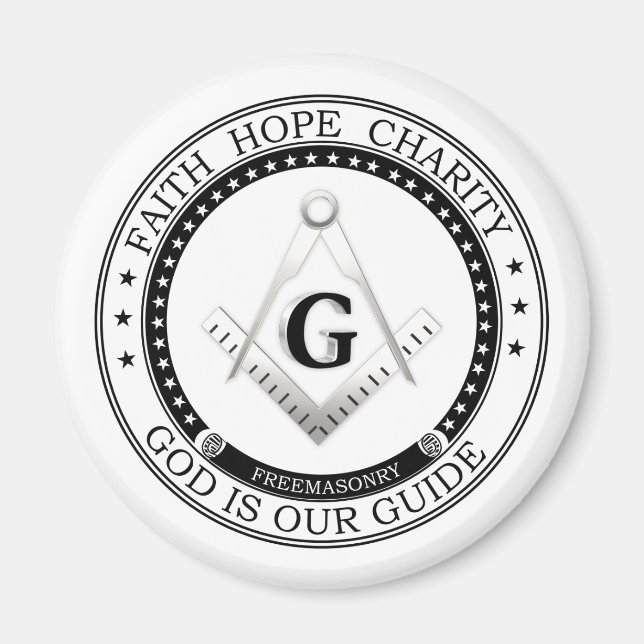 Íman Símbolo de maçonaria (Frente)