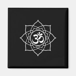 Íman Símbolo de Ohm Om Lotus Yoga Iniciantes Meditação 