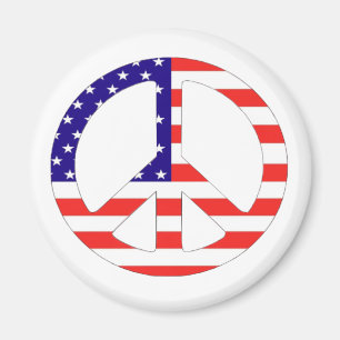 Íman Símbolo de paz da bandeira americana