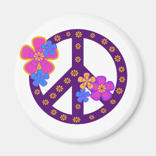 Íman Símbolo de paz das flores