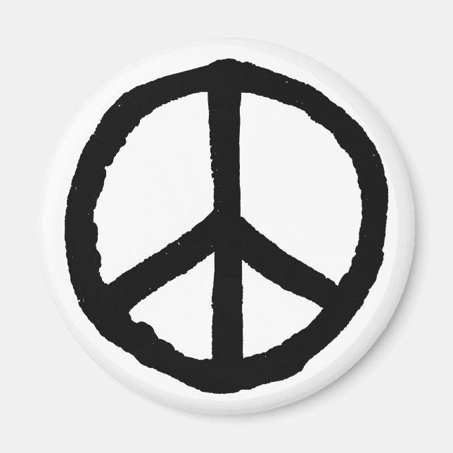 Íman Símbolo de Paz em Massa (Frente)