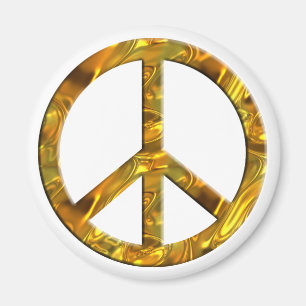 Íman Símbolo de PAZ - OURO
