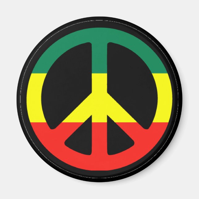 Íman Símbolo de paz rasta (Frente)